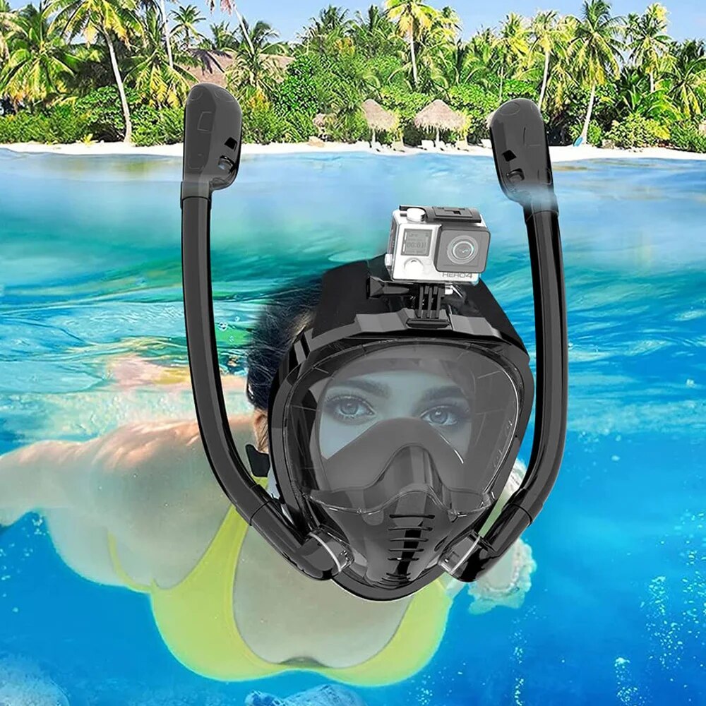 Snorkel Mask Full Face - Masque de plongée intégral 180 °