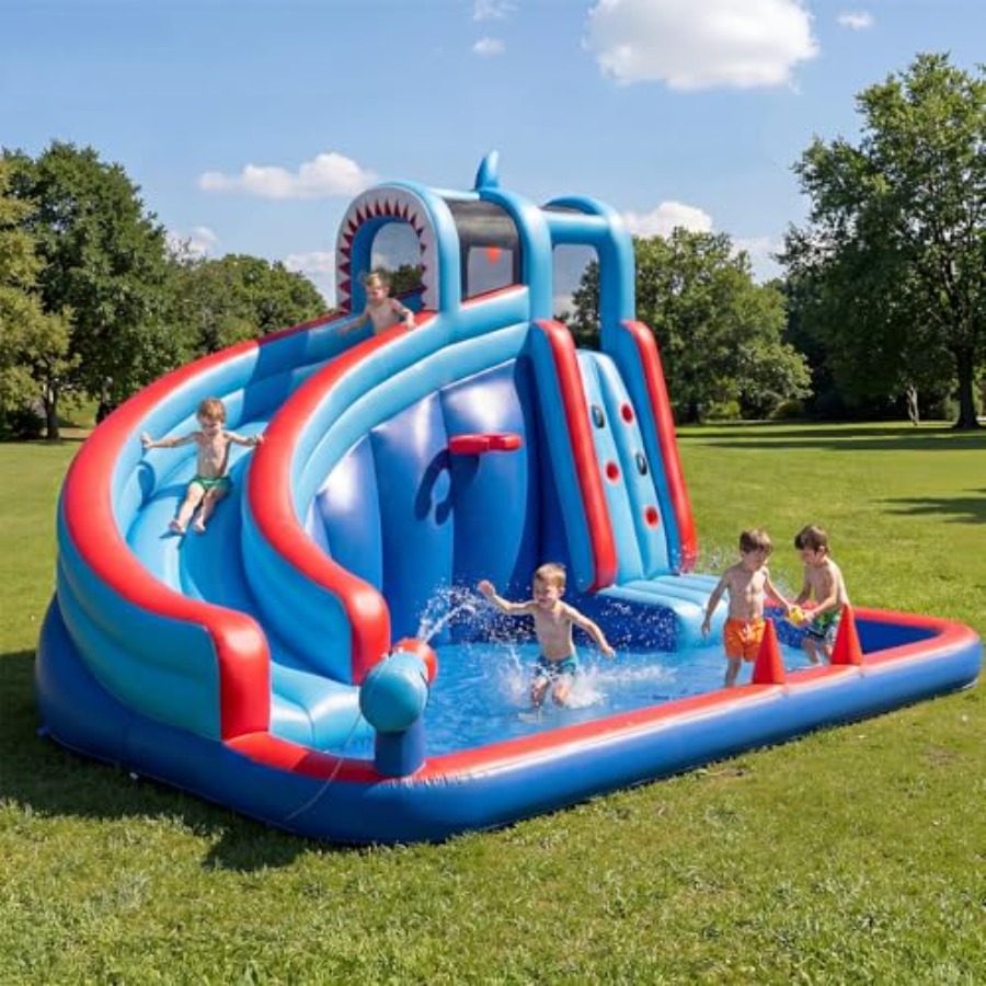 Water Slide Inflatable - Toboggan aquatique gonflable pour enfants avec