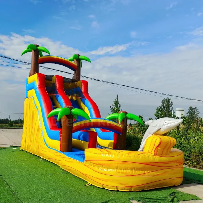 Water Slide Inflatable - Toboggan aquatique gonflable géant sur le