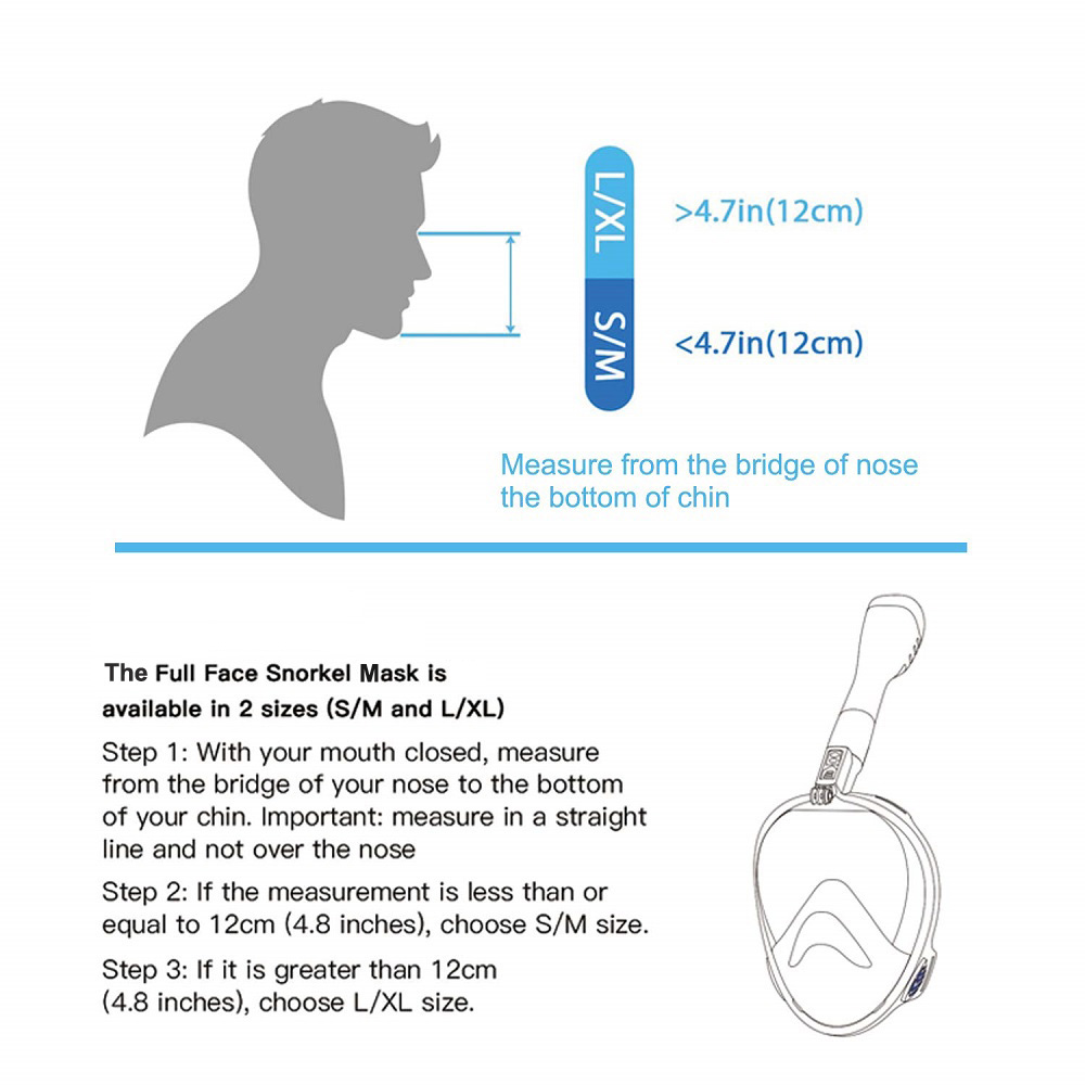 Masque de plongée complet pour - Snorkel Mask Full Face avis et prix