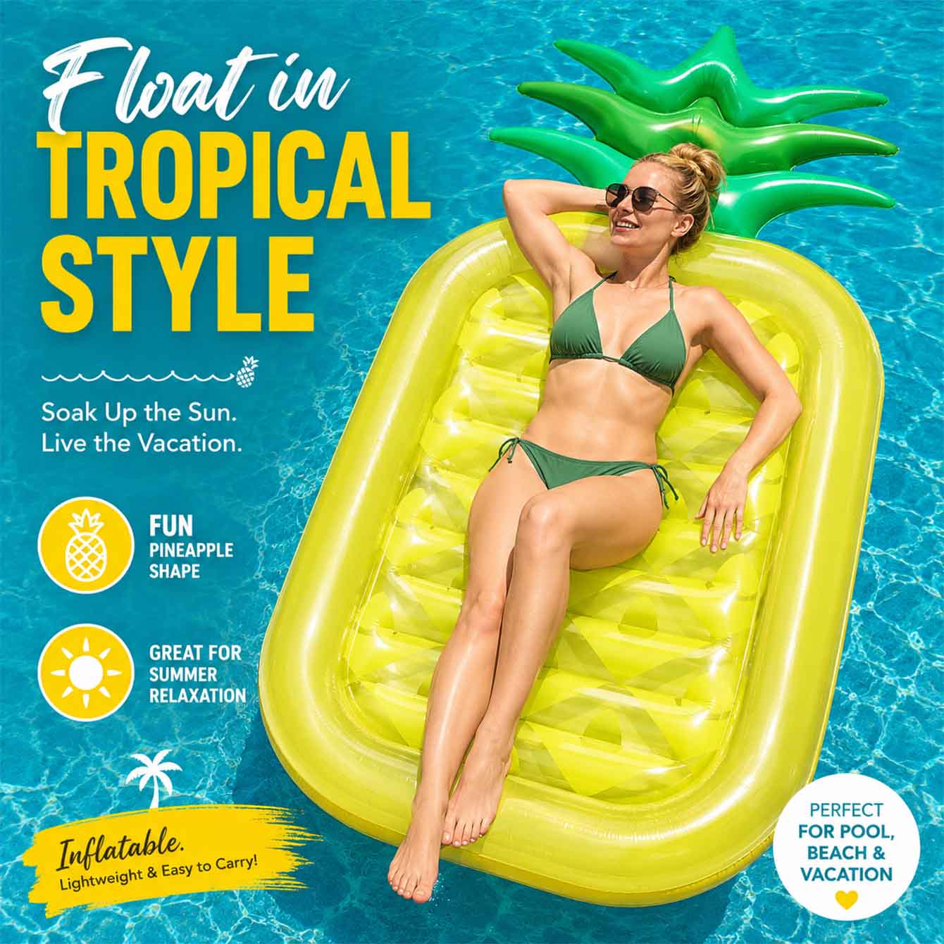 Flotteur de piscine gonflable, - Pool Lounger Inflatable avis et prix