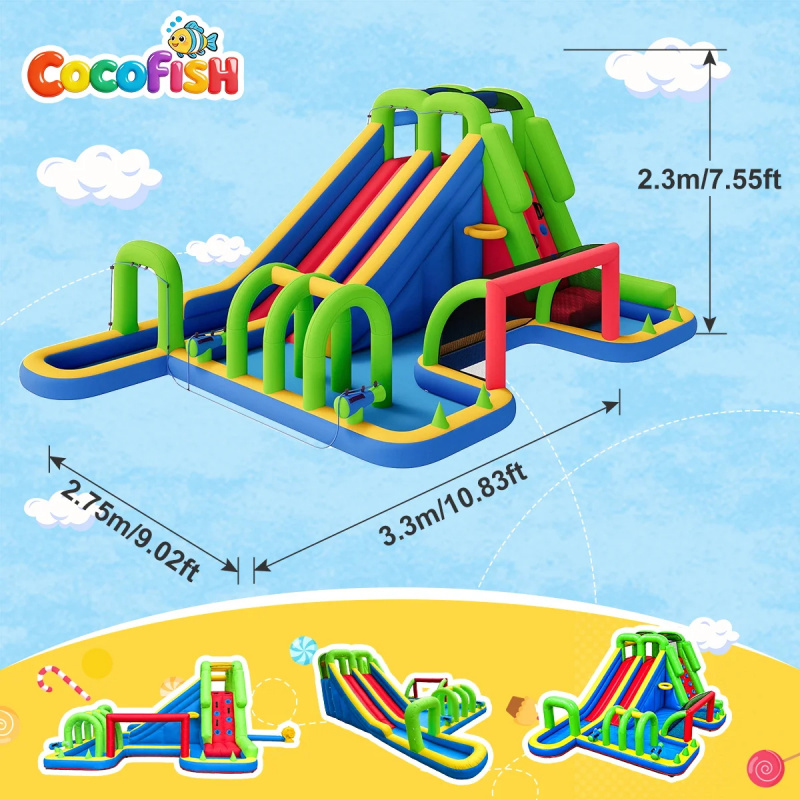 Parc aquatique gonflable géant - Water Slide Inflatable avis et prix