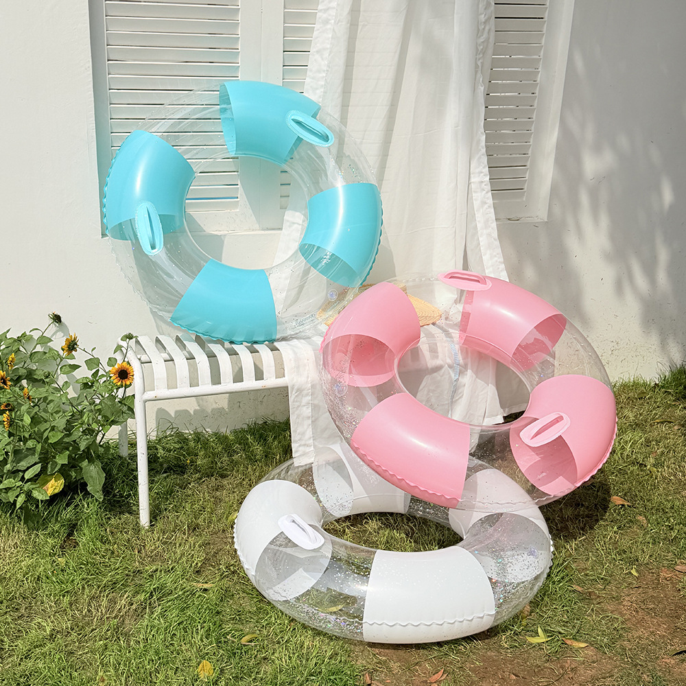 Bouée de natation transparente - Pool Lounger Inflatable avis et prix